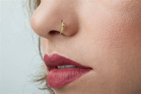 genuine diamond nose ring